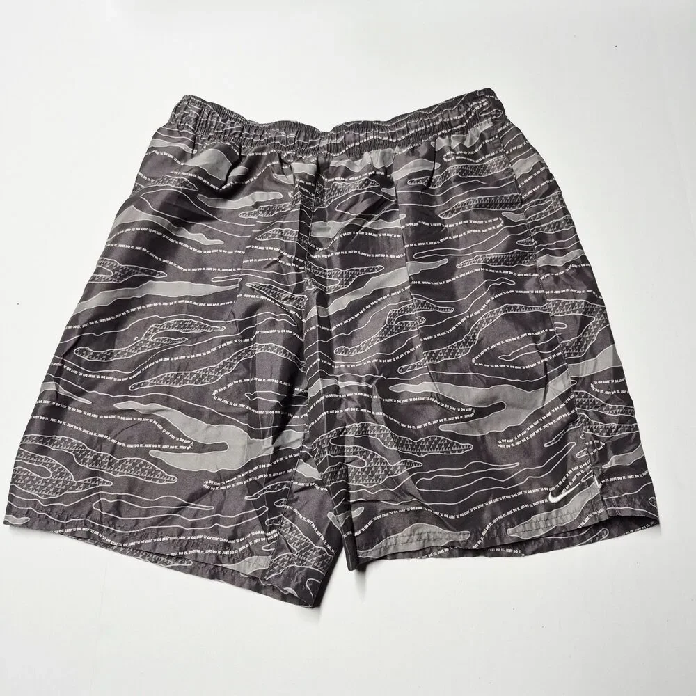 ​Nike Swim Shorts Mens XL Just Do It Tiger Camo Swim Trunks Board Shorts NESSB62